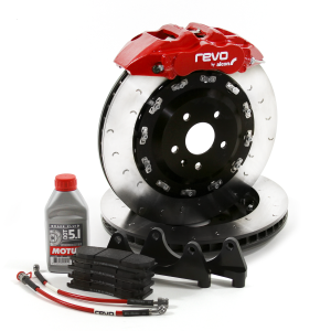 Ford Mustang S550 big brake kit. Complete kit with 6 pot mono bloc calipers.